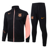 Mens Corinthians Jacket + Pants Training Suit Black 2025/26
