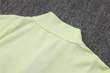 Mens Real Madrid Jacket + Pants Training Suit Light Green 2025/26