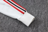Mens Flamengo Jacket + Pants Training Suit Light Grey 2025/26