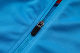 Mens Barcelona Jacket + Pants Training Suit Light Blue 2025/26