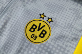 Mens Borussia Dortmund Training Suit Light Grey 2025/26