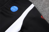 Mens PSG Hoodie Jacket + Pants Training Suit Black 2025/26