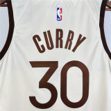 Mens Golden State Warriors Nike Tan 2025/26 Swingman Jersey - City Edition