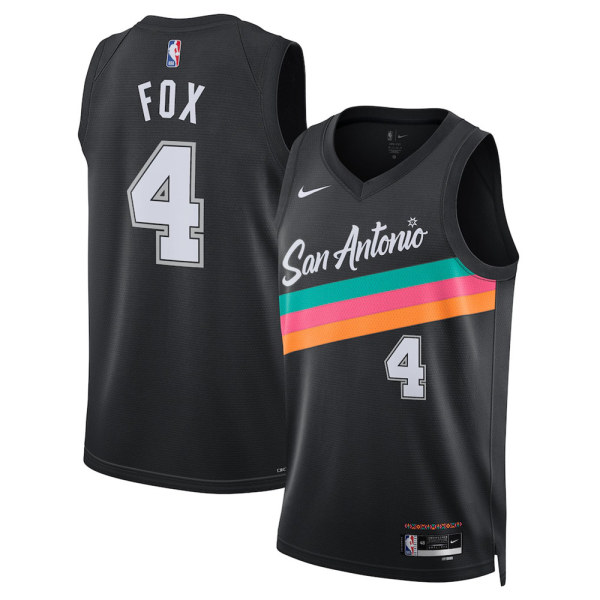 Mens San Antonio Spurs Nike Black 2025/26 Swingman Jersey - City Edition