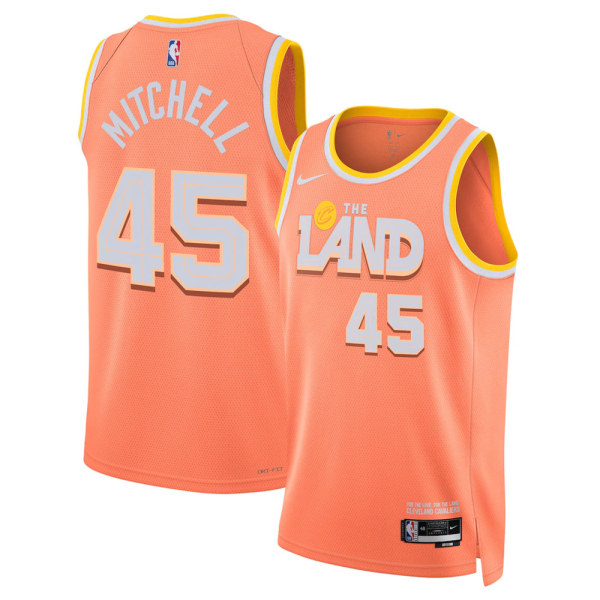 Mens Cleveland Cavaliers Nike Orange 2025/26 Swingman Jersey - City Edition