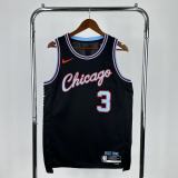 Mens Chicago Bulls Nike Black 2025/26 Swingman Jersey - City Edition