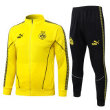 Mens BVB Jacket + Pants Training Suit Yellow 2025/26