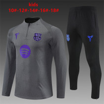 Kids Barcelona Training Suit Grey 2025/26