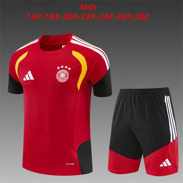 Kids Germany Short Training Suit Red 2026