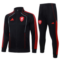 Mens Liverpool Jacket + Pants Training Suit Black 2025/26
