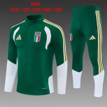 Kids Italy Training Suit Green 2026