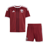 Kids Qatar Home Jersey FIFA World Cup 2026