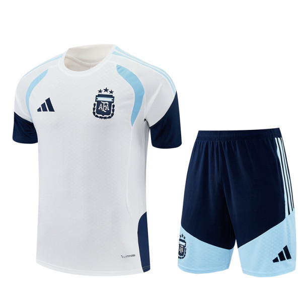 Mens Argentina Short Training Suit White 2026