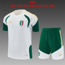 Kids Italy Short Training Suit White 2026