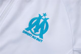 Mens Olympique Marseille Jacket + Pants Training Suit White 2025/26