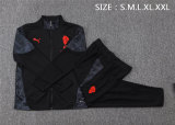 Mens AC Milan Jacket + Pants Training Suit Black 2025/26