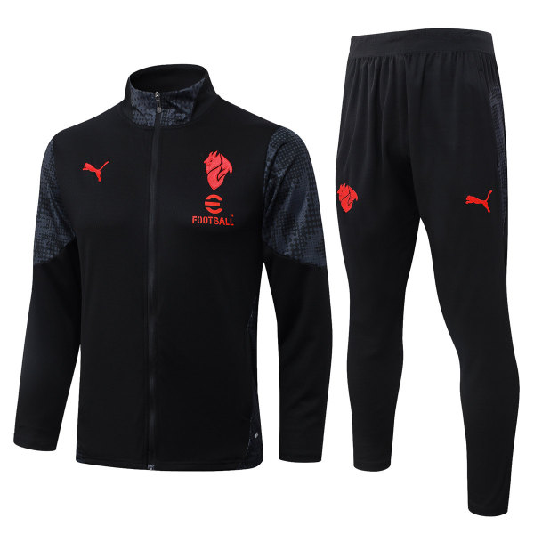 Mens AC Milan Jacket + Pants Training Suit Black 2025/26