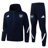 Mens Arsenal Hoodie Jacket + Pants Training Suit Royal 2025/26