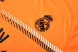 Mens Real Madrid Retro Short Training Orange Jersey 2013/14