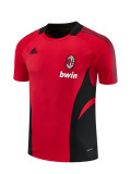 Mens AC Milan Retro Short Training Red Jersey 2008/09