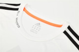 Mens Real Madrid Retro Short Training White Jersey 2013/14