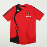 Mens AC Milan Retro Short Training Red Jersey 2007/08