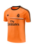 Mens Real Madrid Retro Short Training Orange Jersey 2013/14