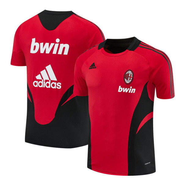 Mens AC Milan Retro Short Training Red Jersey 2008/09