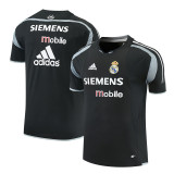 Mens Real Madrid Retro Short Training Black Jersey 2004/05