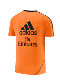 Mens Real Madrid Retro Short Training Orange Jersey 2013/14