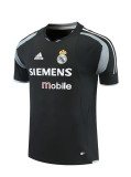 Mens Real Madrid Retro Short Training Black Jersey 2004/05