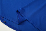 Mens Real Madrid Retro Short Training Blue Jersey 2013/14