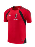 Mens AC Milan Retro Short Training Red Jersey 2005/06