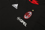 Mens AC Milan Retro Short Training Black Jersey 2004/05