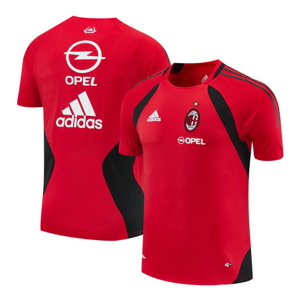 Mens AC Milan Retro Short Training Red Jersey 2005/06