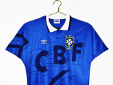 Mens Brazil Retro Away Jersey 1992