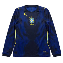 Mens Brazil Away Jersey Long Sleeve FIFA World Cup 2026