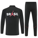 Mens Brazil Training Suit Black - Red 2026