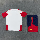 Kids Spain Short Training Suit White 2026
