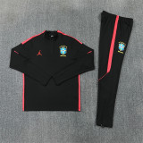 Kids Brazil Training Suit Black - Red 2026