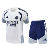 Mens Real Madrid Short Training Suit White 2026/27