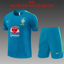 Kids Brazil Short Training Suit Lake Blue 2026