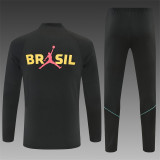 Kids Brazil Training Suit Black - Yellow 2026