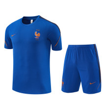 Mens France Short Training Suit Blue 2026