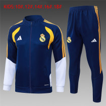 Kids Real Madrid Jacket + Pants Suit Royal 2026/27