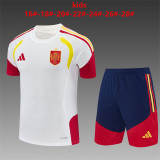 Kids Spain Short Training Suit White 2026