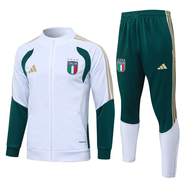 Mens Italy Jacket + Pants Training Suit White 2026