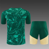 Kids Real Madrid Short Training Suit Green Camouflage 2026/27