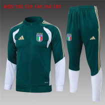 Kids Italy Jacket + Pants Suit Green 2026