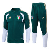 Mens Italy Jacket + Pants Training Suit Green 2026